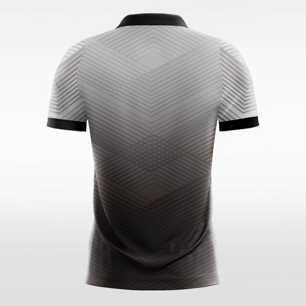 Grey Gradient Mens Sublimated Soccer Jersey Deisgn