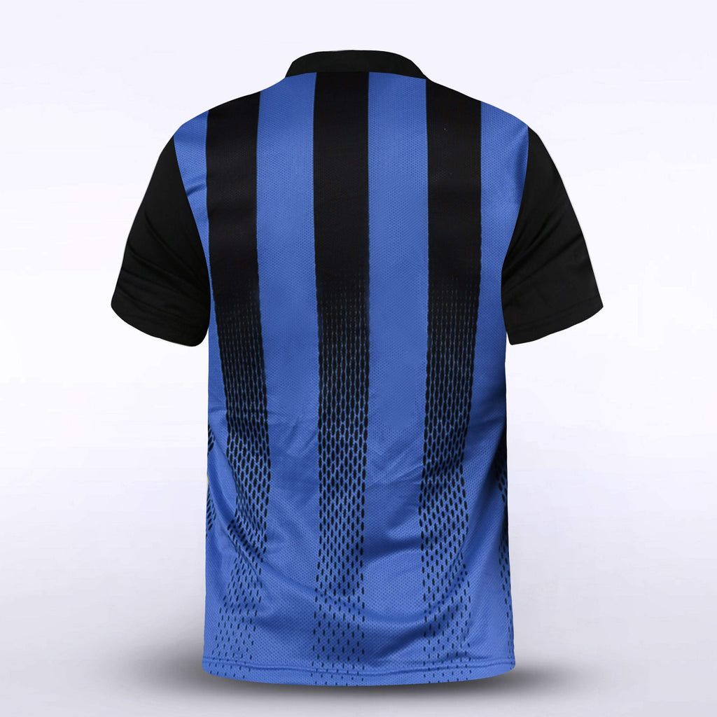 Blue Stripe Kid Soccer Jersey