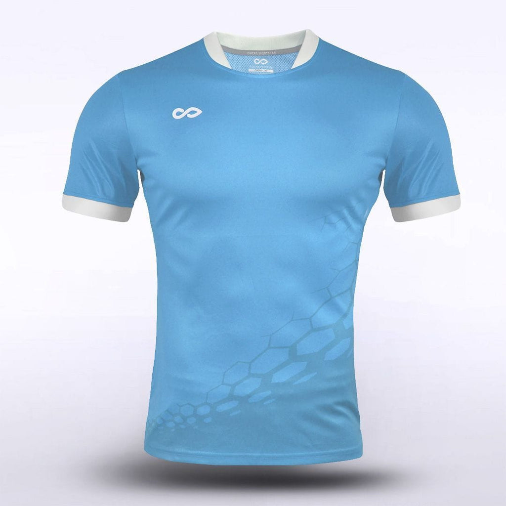 Custom Sky Blue Performance Soccer Jersey