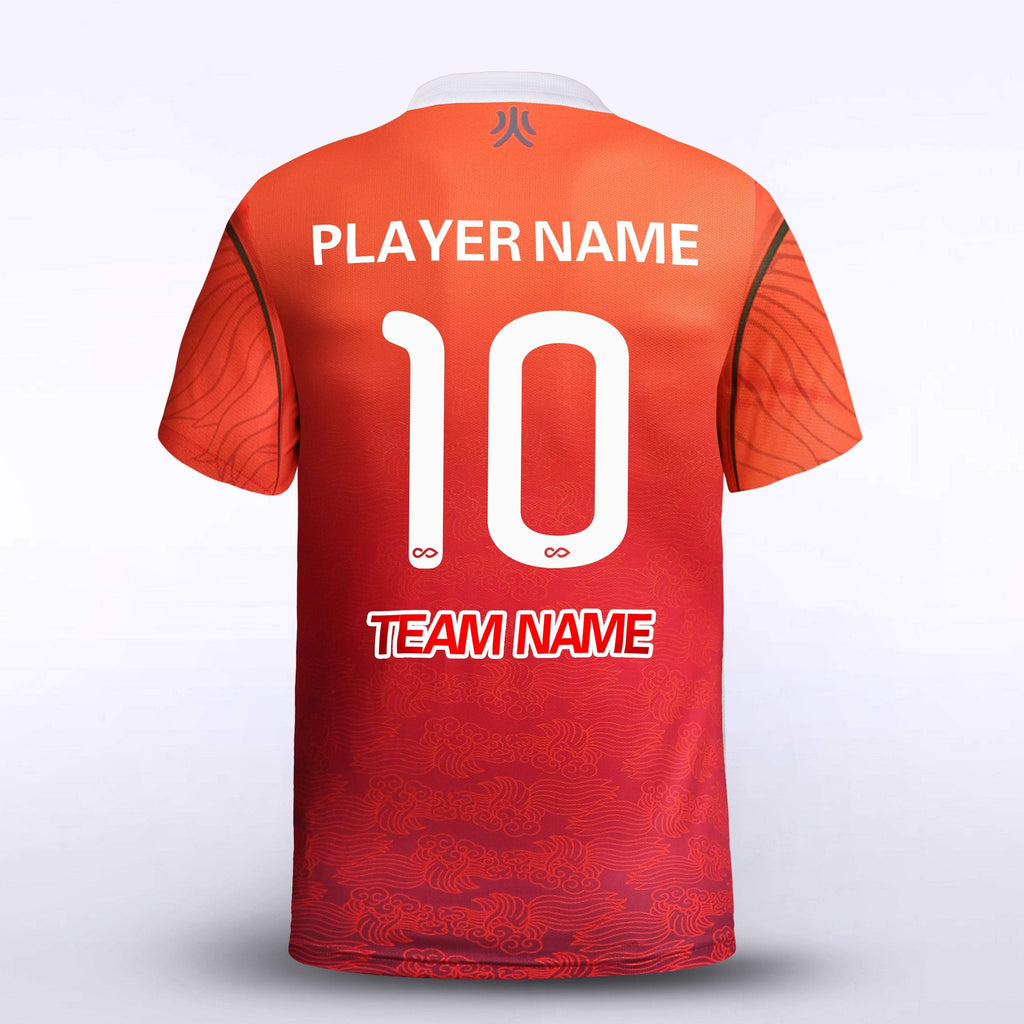 Custom Red Kid's Sublimated Soccer Jersey