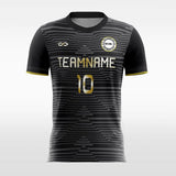 Black Stripe Sublimated Soccer Jersey Design