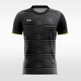 Customized Black Stripe Sublimated Soccer Jersey