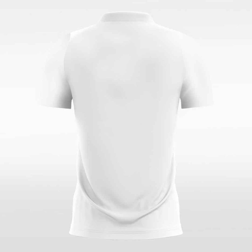 White Men's Team Soccer Jersey Design