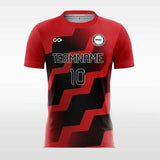 Red Sawtooth Soccer Jersey
