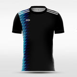 Custom Blue and Black Men's Soccer Jersey