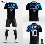 Blue Plaid - Custom Soccer Jerseys Kit Sublimated for League