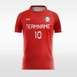Customized Red Men's Sublimated Soccer Jersey