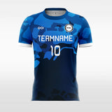 Blue Camouflage 2 Soccer Jersey