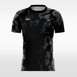 Black Sublimated Soccer Jersey Design