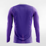 Purple Long Sleeve Team Soccer Jersey