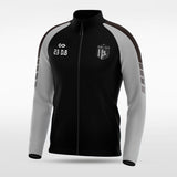 Black Embrace Wind Stopper Customized Full-Zip Jacket Design