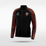 Black Urban Forest Customized Full-Zip Jacket Design