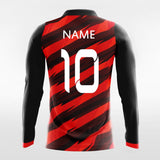 Black Thorn Long Sleeve Soccer Jersey Design