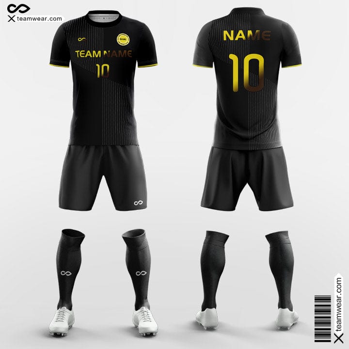 Black Soccer Uniforms for Kids