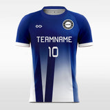 Blue Gradient - Custom Kids Soccer Team Jerseys Striped Design
