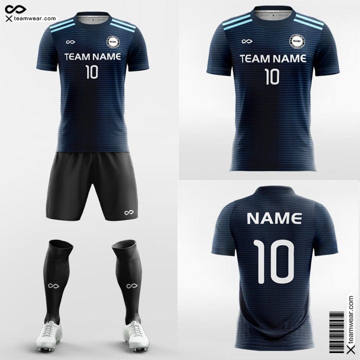 Blue Soccer Jerseys Custom Sublimated for League