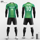 Classic Soccer Jersey Long Sleeve Green
