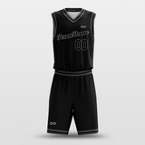 Black Gray - Custom Basketball Jersey Design for Team