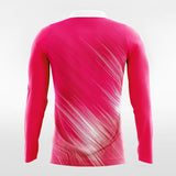 Pink Long Sleeve Team Soccer Jersey