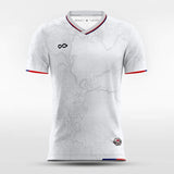 White Soccer Uniform Design