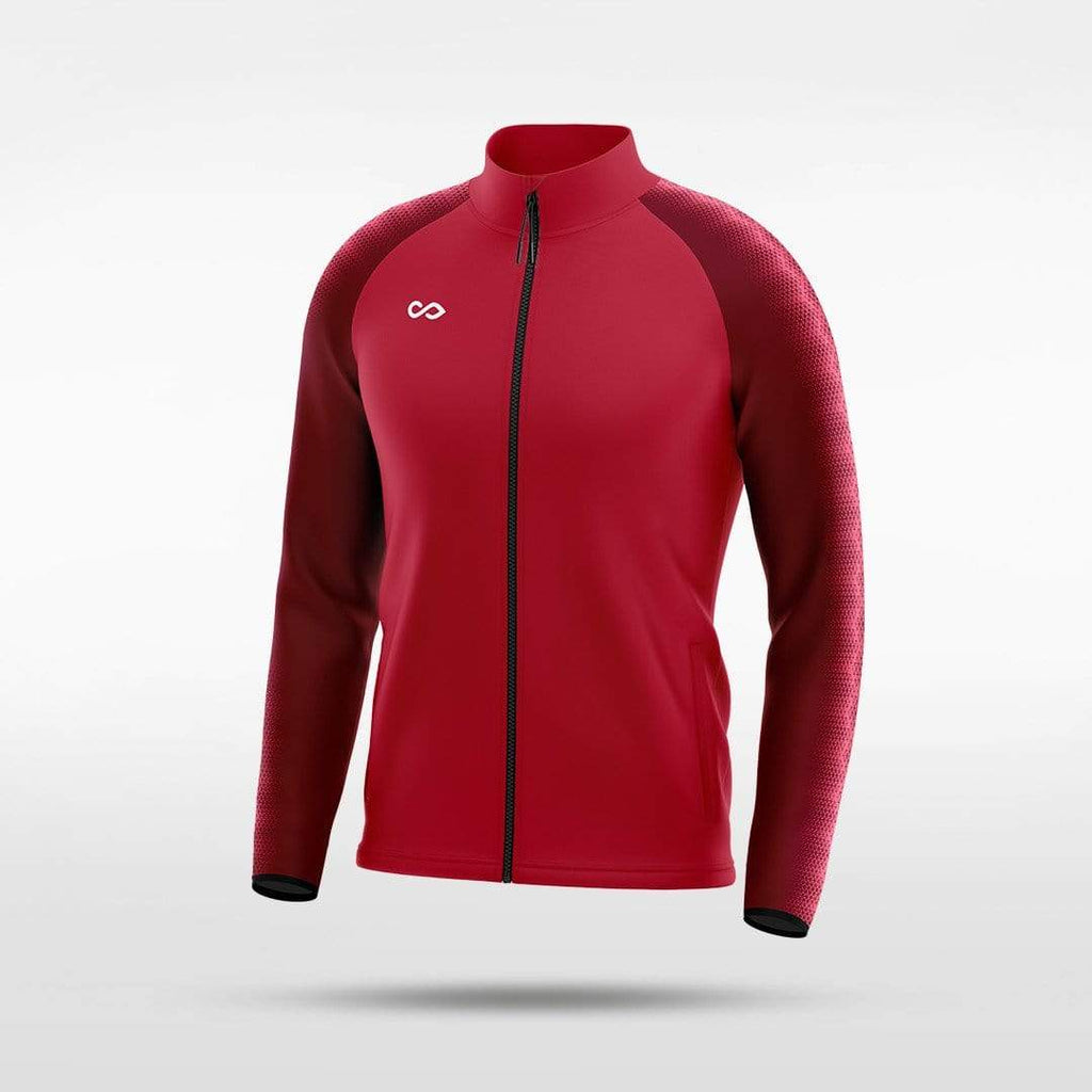 Embrace Radiance Full-Zip Jacket Design Red