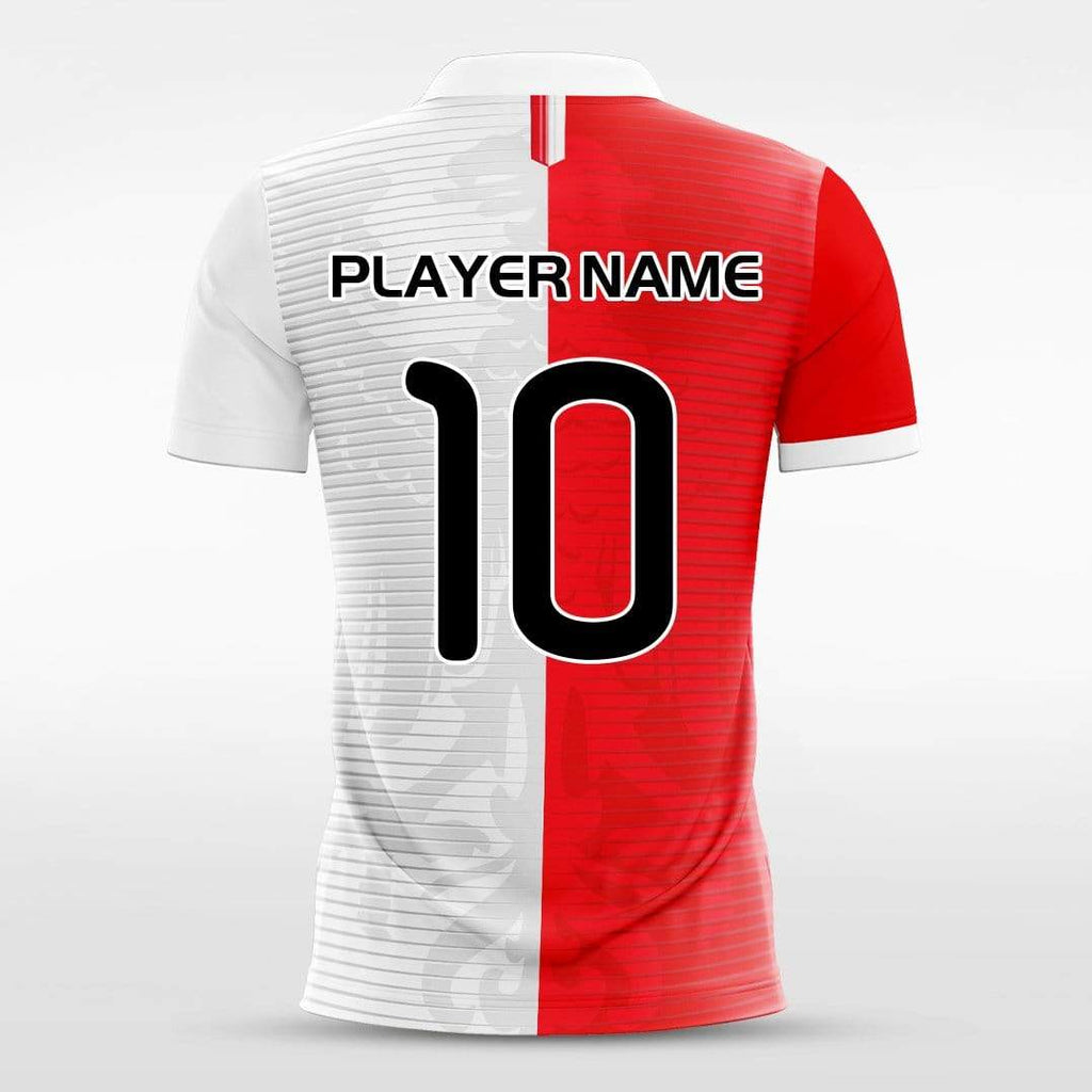 Red&White Custom Sublimated Soccer Jersey