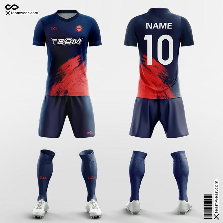 Ink Soccer Jersey Blue and Red