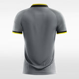 Black and Gray Men's Team Soccer Jersey Design