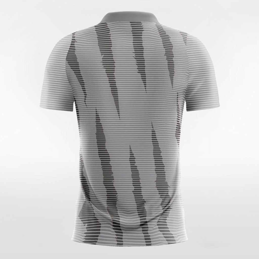 Black and Gray Men's Team Soccer Jersey Design