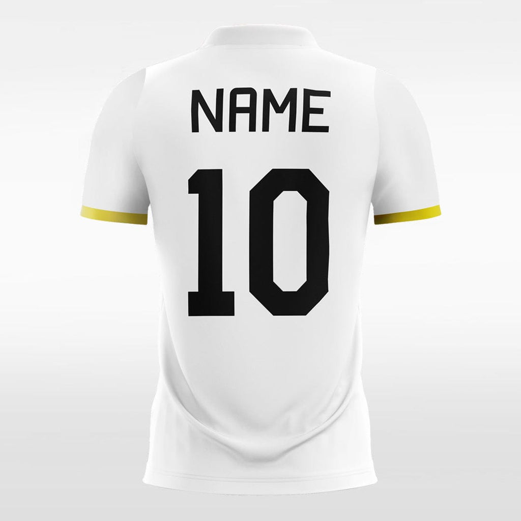 Customized White Men's Sublimated Soccer Jersey