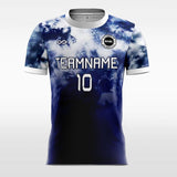 Retro Blue Tie Dye - Women’s Custom Soccer Team Jerseys Design