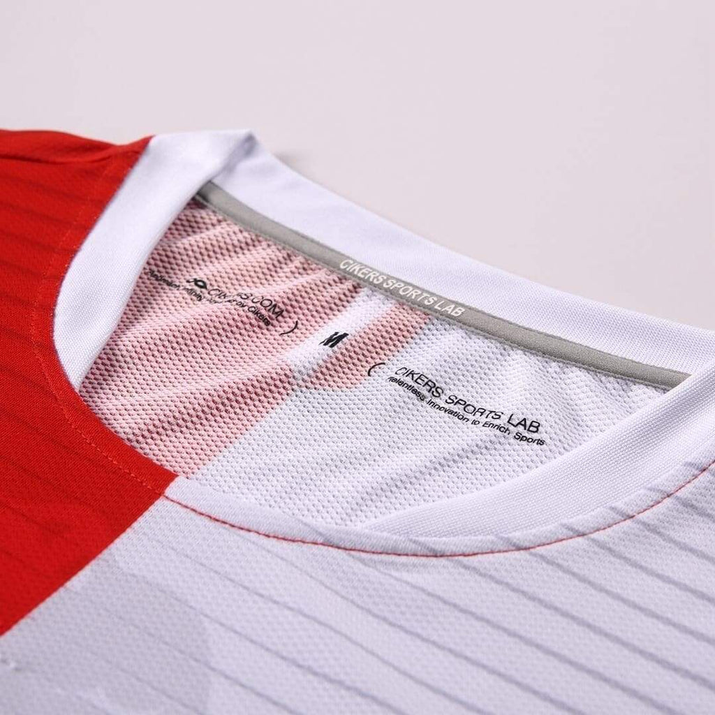 Red&White FaceSublimated Soccer Jersey
