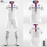 White Soccer Jersey Design for Academy