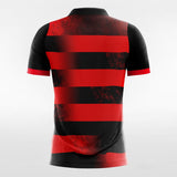 Gradient Stripe - Custom Women Soccer Jerseys Black and Red